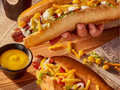 Beef Hotdog Sandwich