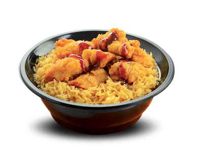 Rice With Fried Chicken