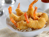 Fried Nigiri Shrimp Konafa