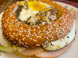 Healthy Eggs With Turkey And Melted Cheese