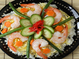 Chirashi Shrimp Sushi Rice