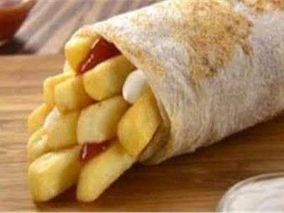 French Fries Syrian Sandwich