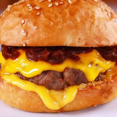 Buy 3 Egg Beef Burger Sandwiches And Get Free French Fries