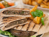 Mutton Hawawshi Sandwich