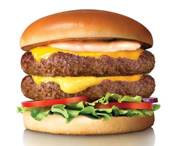 Beef Burger With Cheese Sandwich