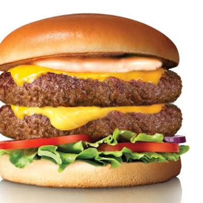 Beef Burger With Cheese Sandwich