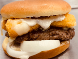Roquefort Cheese Beef Burger Sandwich