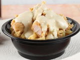 Chicken With French Fries And Ranch Sauce