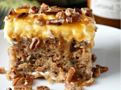Caramel Carrot Cake With Nuts