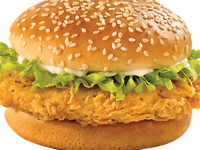 Single Chicken Burger Sandwich