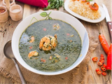 Molokhia With Shrimp Platter