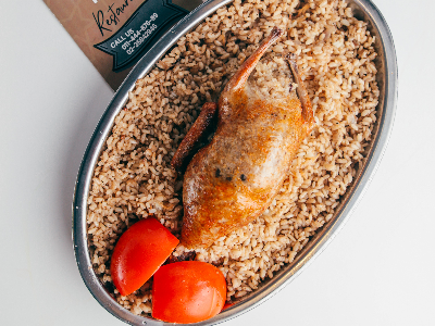 Stuffed Pigeon With Freekh