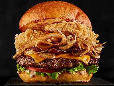 The Tall And Handsome Burger Sandwich