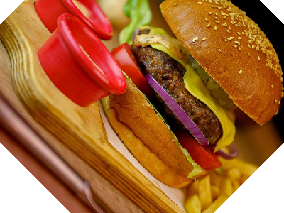 Trobical Beef Burger Sandwich