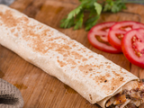 Chicken Shawerma Sandwich With Mozzarella Cheese