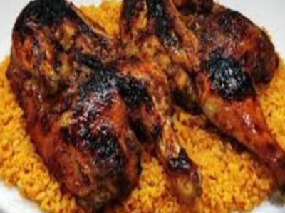 Grilled Chicken With Kabsa Rice