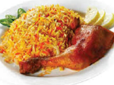 Quarter Chicken Mandi With Rice