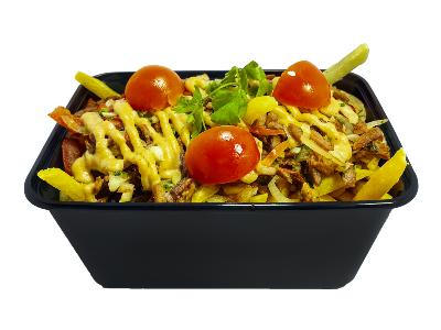 Potato Fries With Chicken Shawarma Casserole