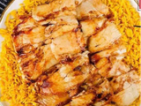 Chicken Shawerma Fatteh with Mozzarella Cheese