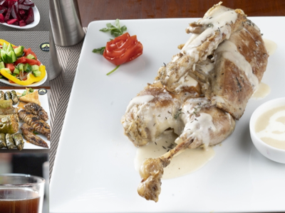 Half Duck With White Cream Meal