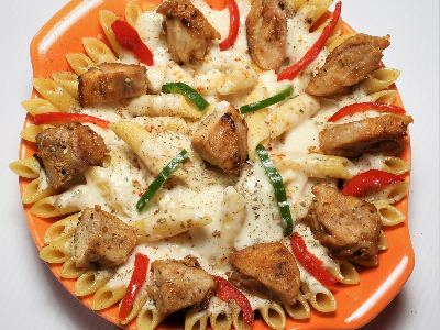Shish Tawook Pasta Pan