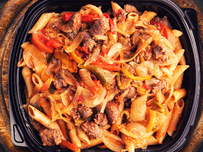 Special Pasta With Mixture Oriental Sausage