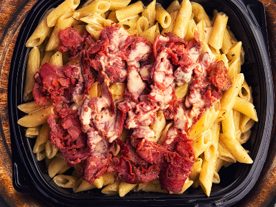 Special Pasta With Pastrami And Cheese