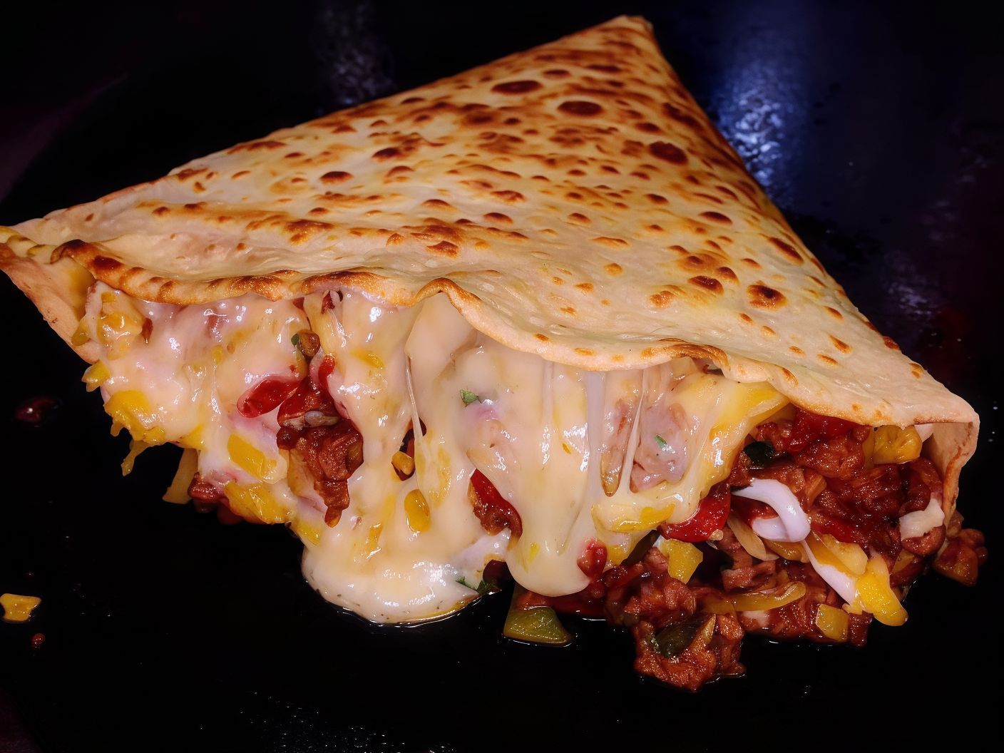 Pastrami And Potatoes Crepe