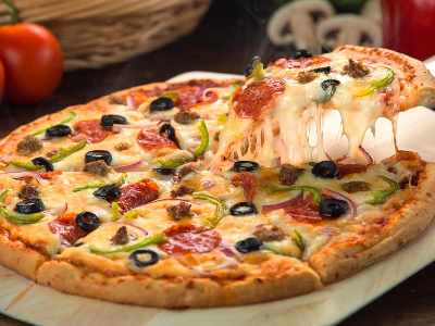 Oriental Sausage Pizza