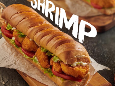 Crispy Shrimp Pane Sandwich
