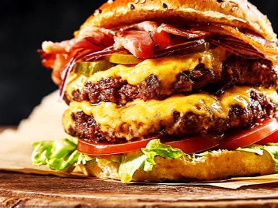 Fire Burger Sandwich