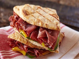 Taamia With Pastrami Sandwich