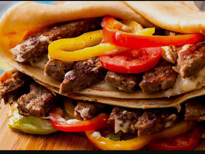 Charcoal Grilled Fresh Burger Crepe