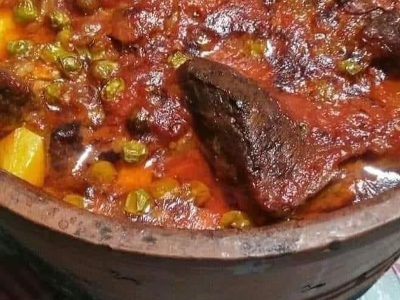 Peas With Meat Casserole