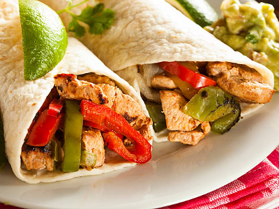 Chicken Fajita Wrap Sandwich