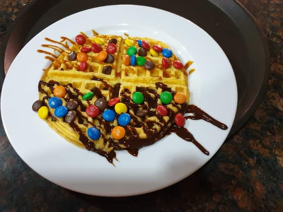 M&m's Chocolate Waffle