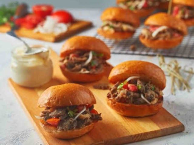 Meat Shawerma Bun Bread