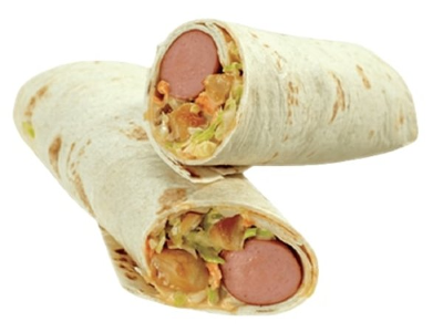 Mexican Hot Dog Wrap Sandwich