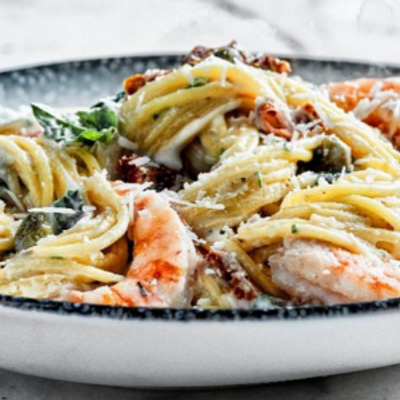 Spaghetti With Shrimp