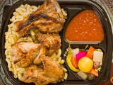 1/4 Chicken With Red Sauce Pasta Meal