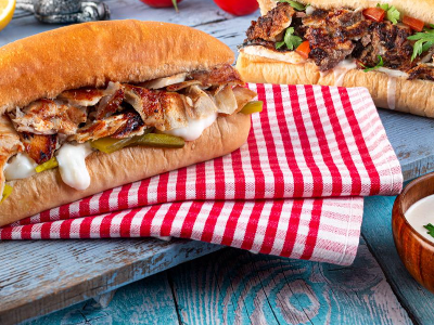 Plain Large Shawerma French Sandwich