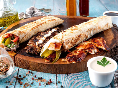 Shawerma Syrian Bread Sandwich