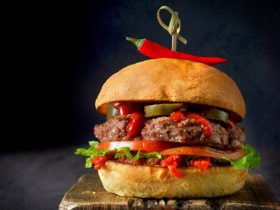 Fire Road Beef Burger Sandwich