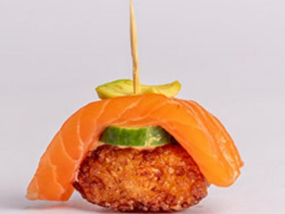 Crispy Salmon Nigiri