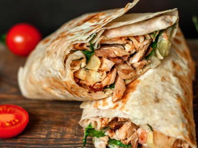 Shawerma Sandwich Syrian Bread