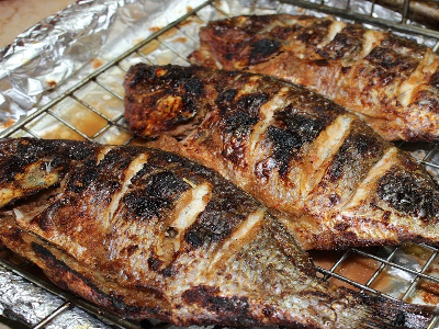 Fried Tilapia Fish Meal With Seafood Soup