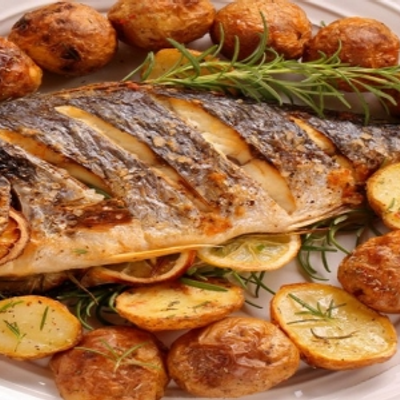 Seafood Fried Meal With Seafood Soup