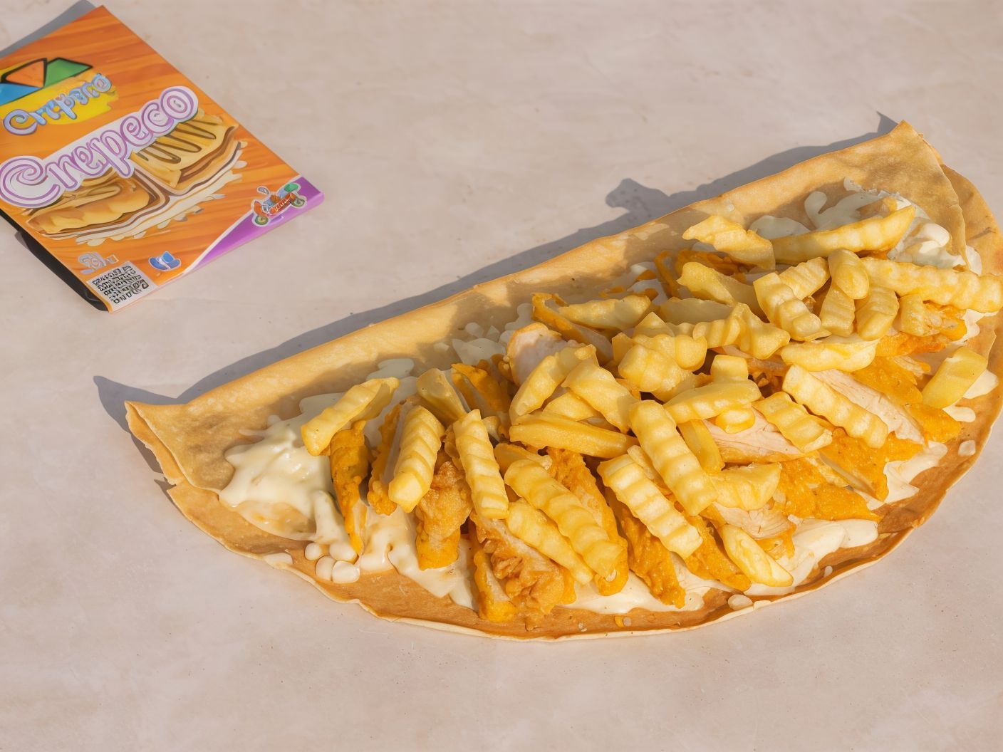 Fries Chicken Crepe