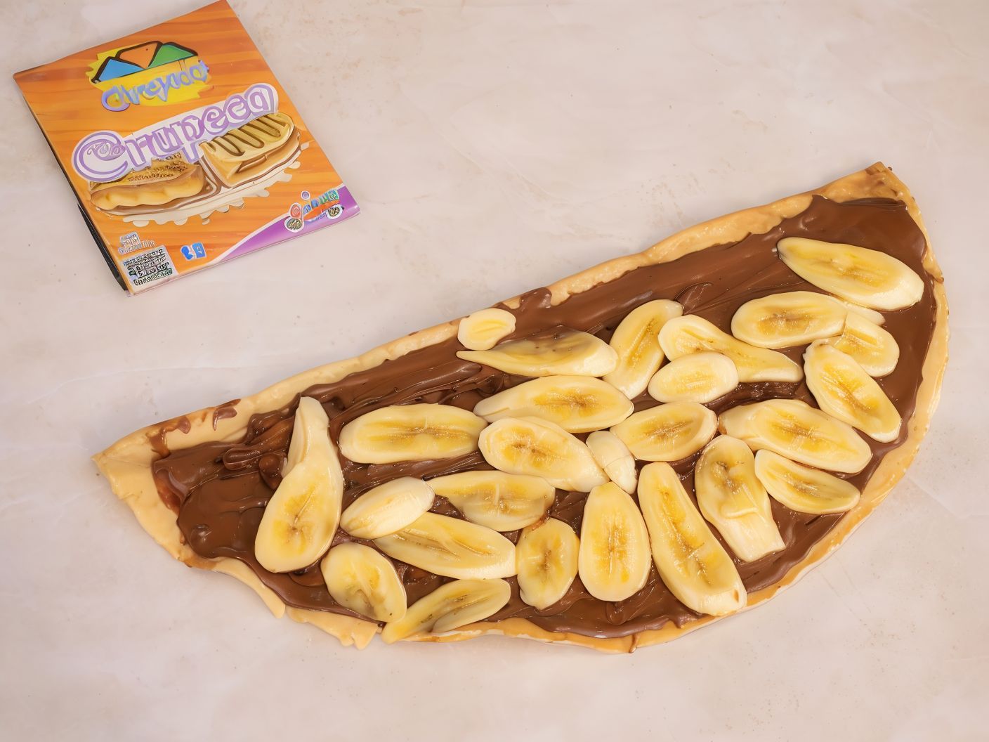 Nutella Chocolate With Banana Crepe