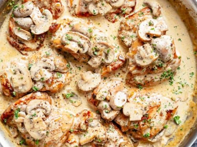 Chicken With Mushroom Piccata